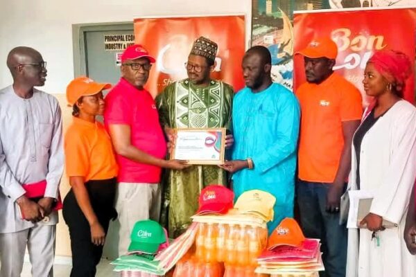 Bell bottling company honour Minister Joof