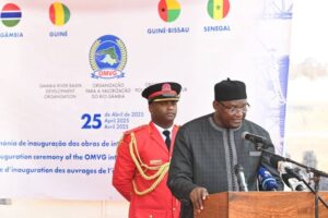 Barrow speaking on OMVG commissioning