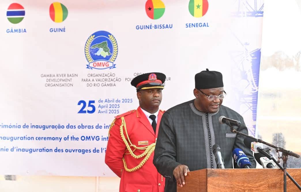 Barrow speaking on OMVG commissioning