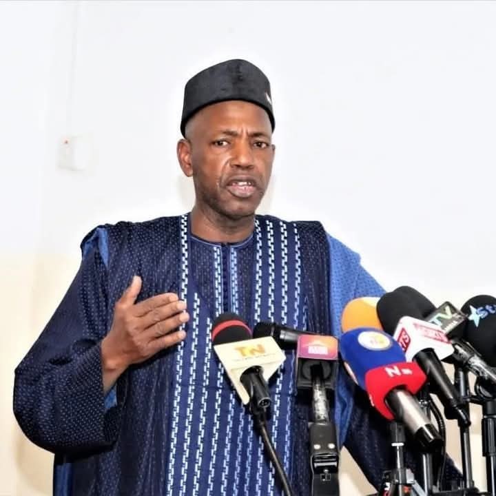 Hamat Bah making statement on herdsmen