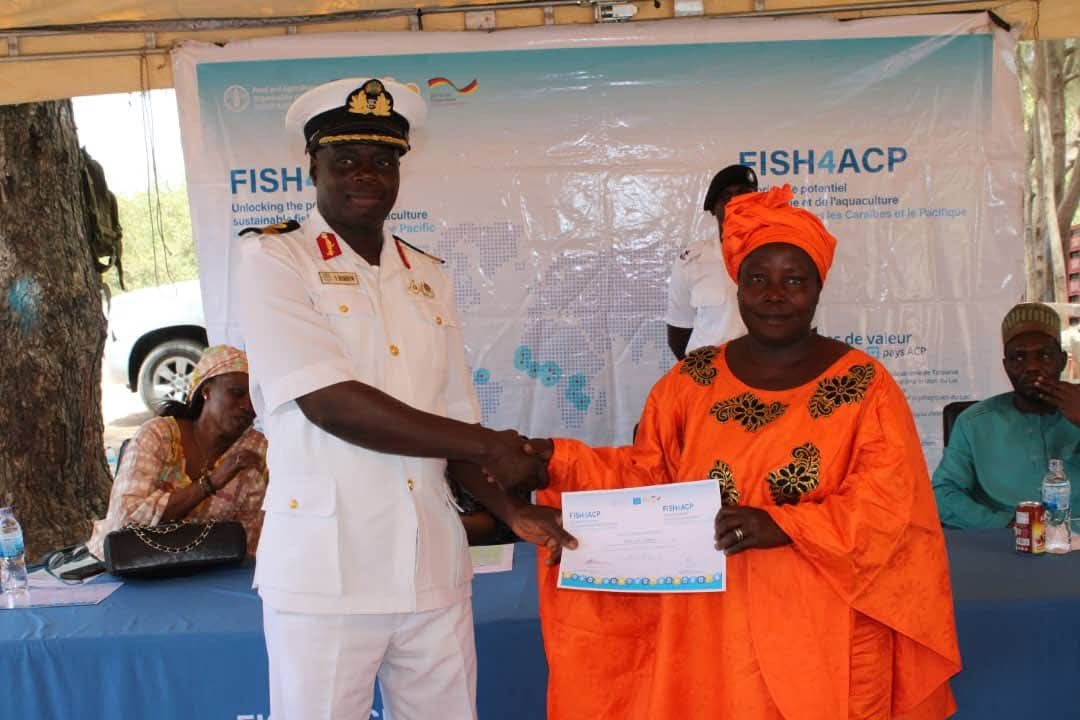 Gambia Navy training women