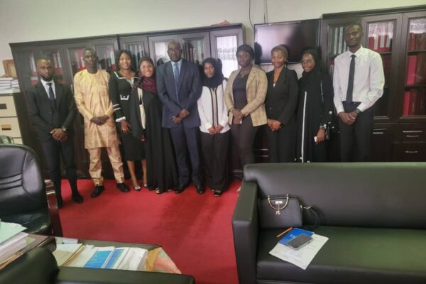 Vice president with law students leader