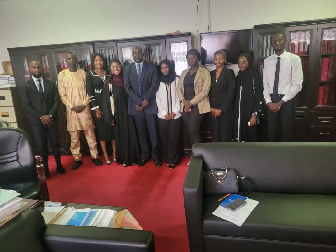 Vice president with law students leader