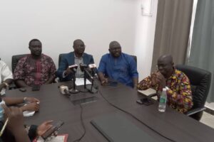 NAWEC officials at Jamburr Solar Plant