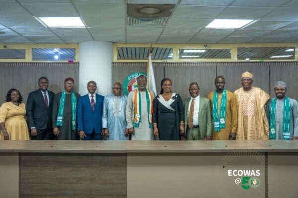 ECOWAS Commission president with other officials