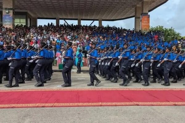 Gambia Police Force recruits
