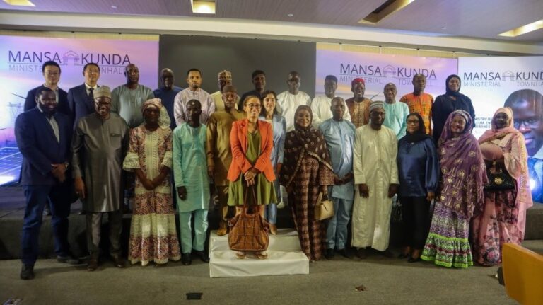 Nani Juwara with other officials