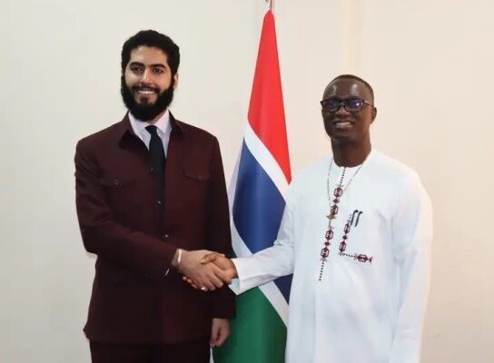 OSC secretary general with Minister Pierre Gomez