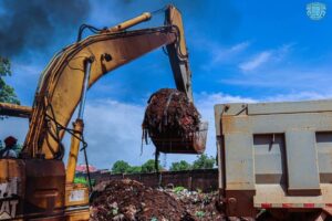 Basse Area council illegal dumping site