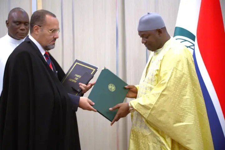 President Barrow with Ambassadors