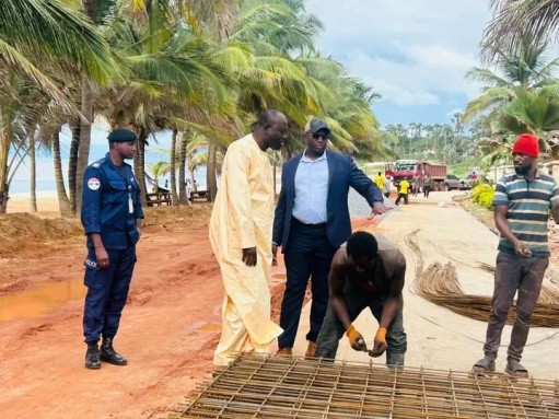 Fajara Waterfront Road inspected by Transport Minister