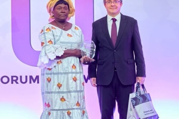 ACDHRS Executive Director, Hannah Forster receiving award