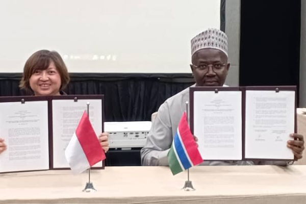 Gambia and Indonesia Foreign Ministers
