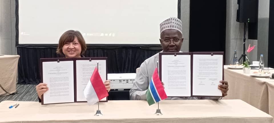Gambia and Indonesia Foreign Ministers