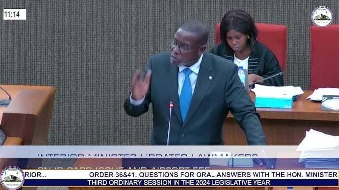 Airport Security Port statement by Minister of Interior, Abdoulie Sanyang